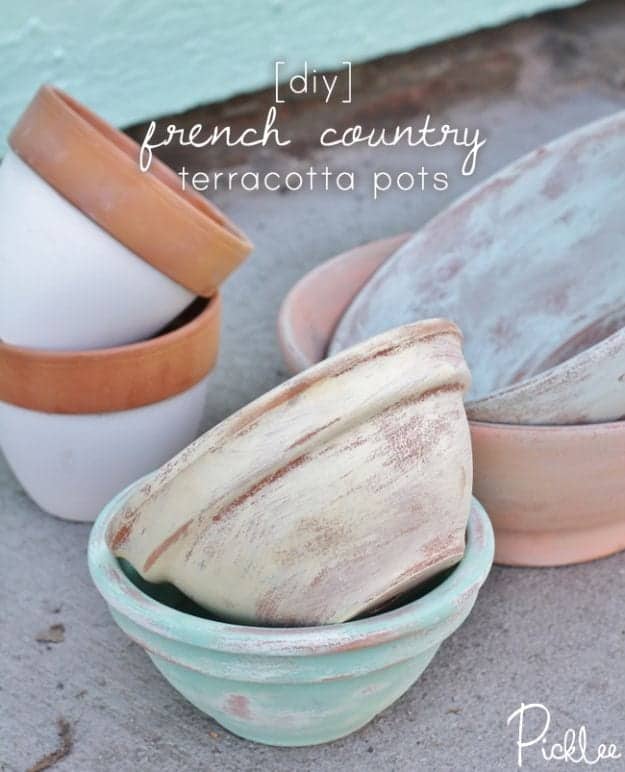 3. DIY French Country Terracotta Pots