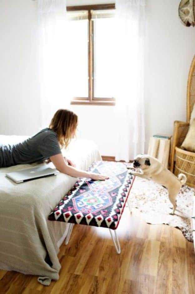 1. DIY Bedside Bench