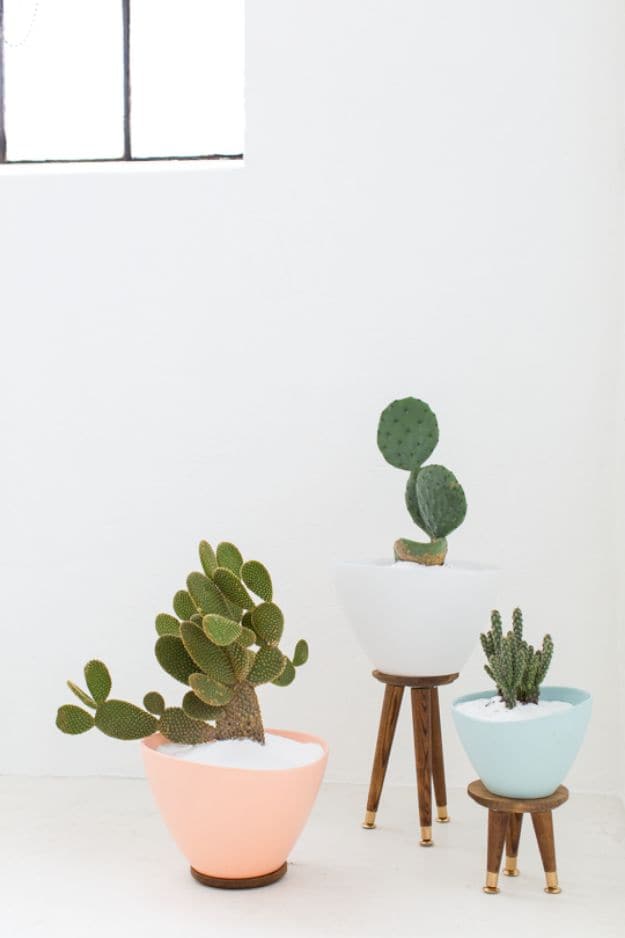 3. DIY Midcentury Planters