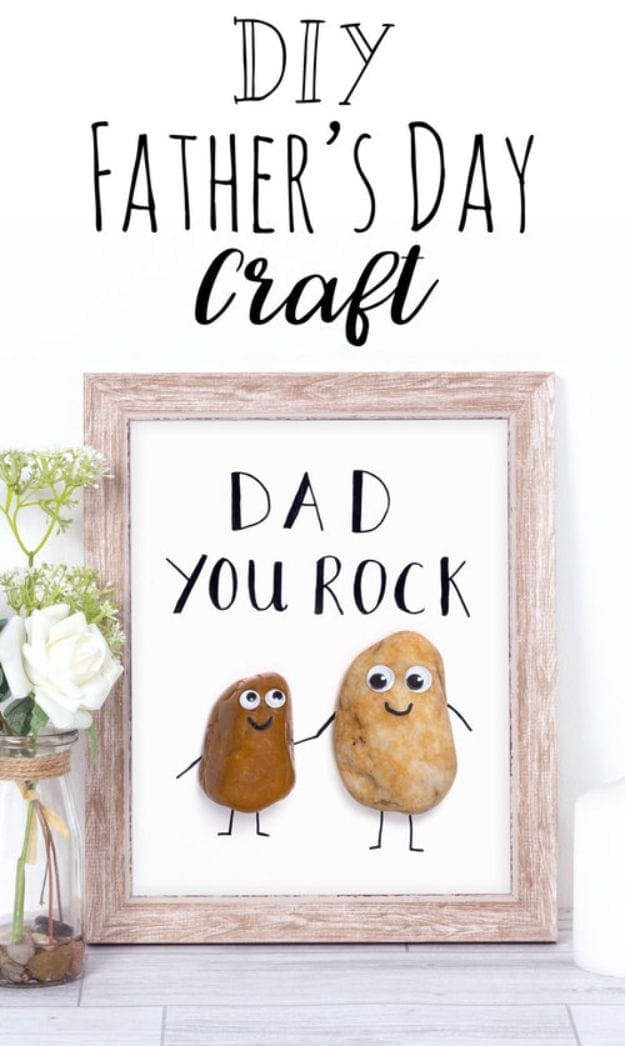 1. Dad You Rock! DIY Father’s Day Gift