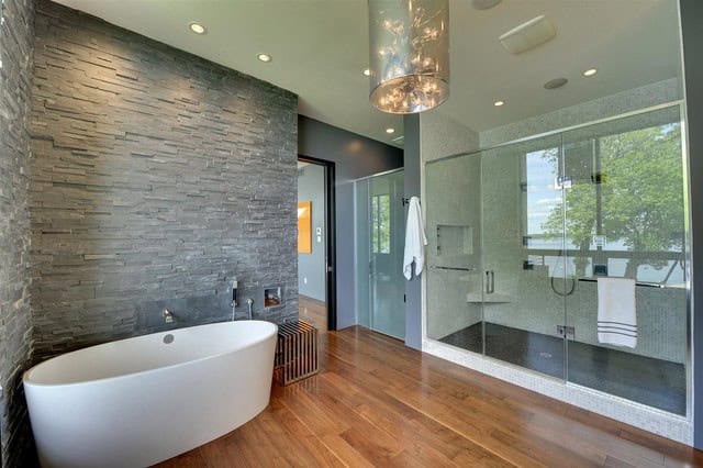 16 Pleasant Stone Batrhoom Designs For Your Private Haven 13