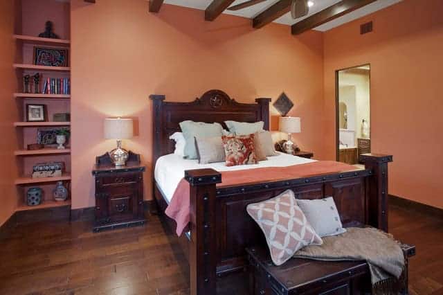 19 Magnificent Bedrooms Designs With Peach Walls