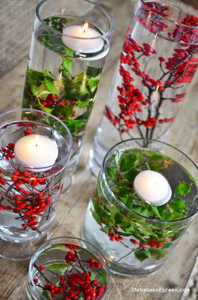 2. Simple and easy festive centerpieces