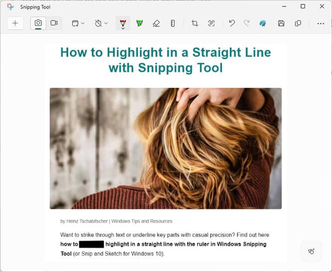 How to Redact Text in a Screenshot with Snipping Tool - La De Du