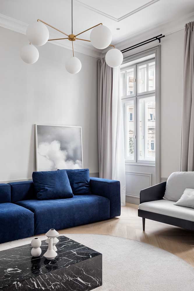 Inspirational & Unique Navy Blue Sofas For The Living Room