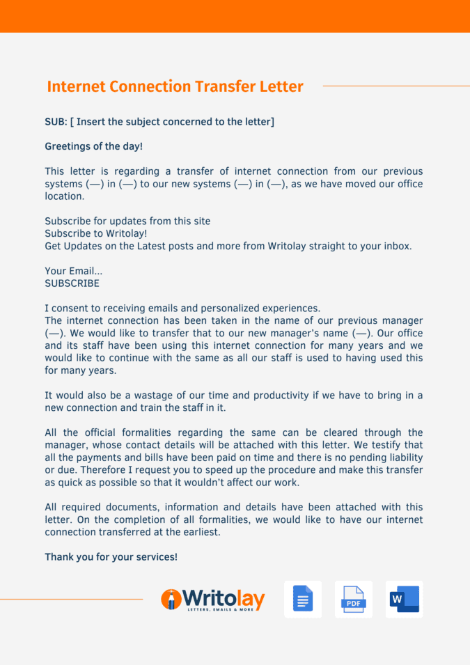 Request Letter For Internet Connection In College - Infoupdate.org