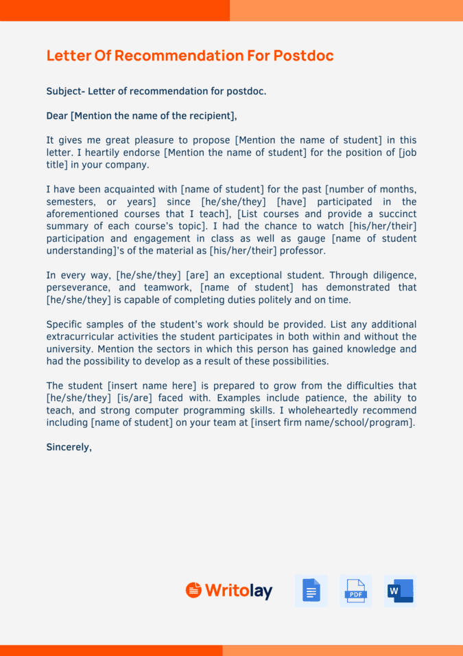Sle Recommendation Letter For Ociate Professor Position - Infoupdate.org
