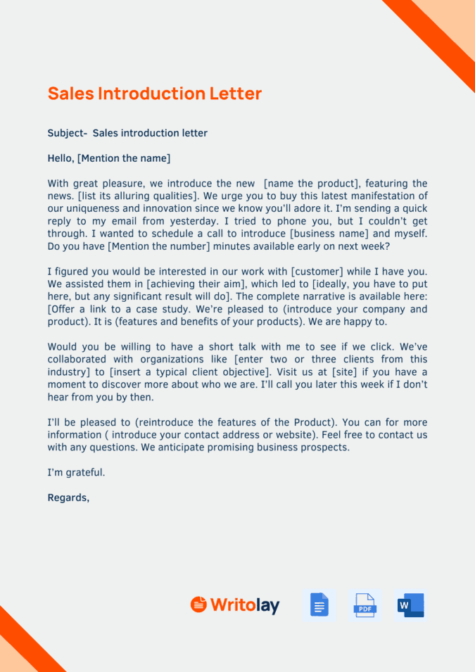 34 Free Business Introduction Letters (PDF \u0026 MS Word) ᐅ TemplateLab, image size:1414x2000