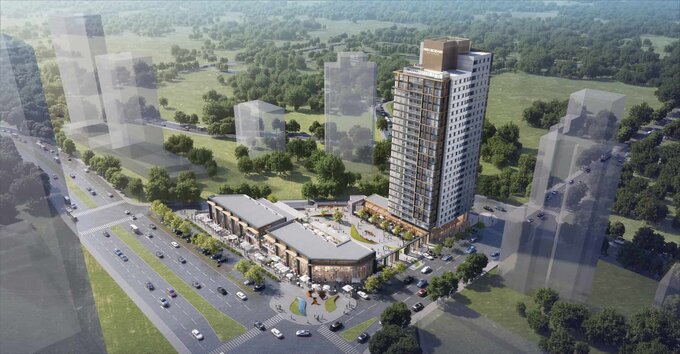 Mira Residence – A Landmark Residential Tower and Retail Block by Aura Design Studio