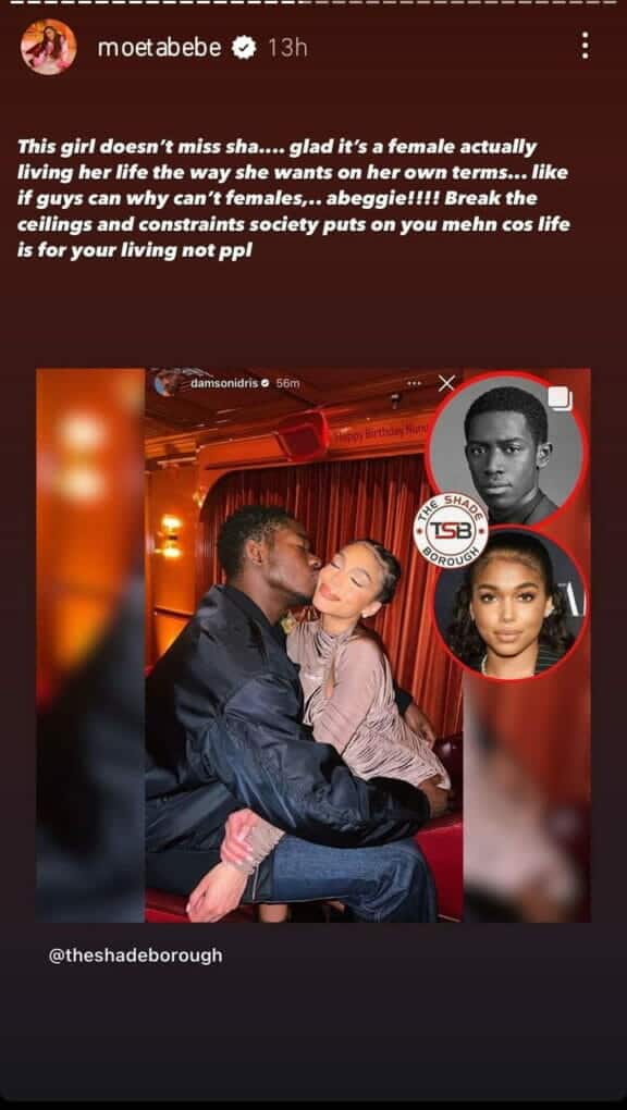 Moet Abebe praises Lori Harvey