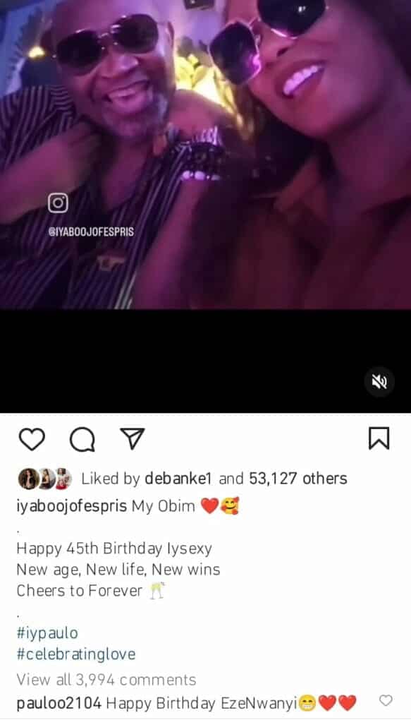 Iyabo Ojo goes public with Paul Okoye