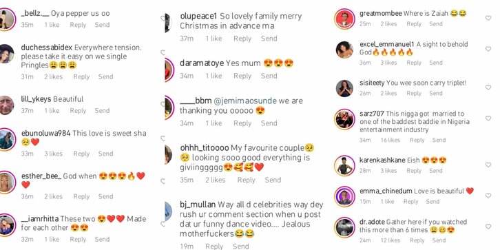 Adesua Etomi and Banky W loved-up photos