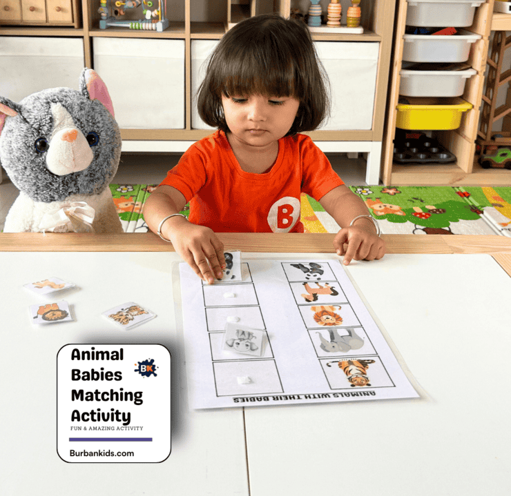 Animal Babies Matching Activity