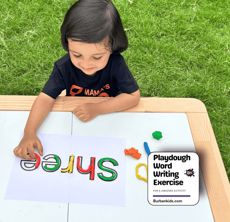 Playdough Word Writing Exercise