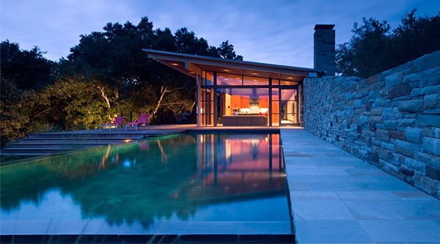 Halls Ridge Knoll Guest House by Bohlin Cywinski Jackson in Carmel-by-the-Sea, California