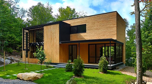 La Chasse-Galerie Home by Thellend Fortin Architectes in Montreal, Canada