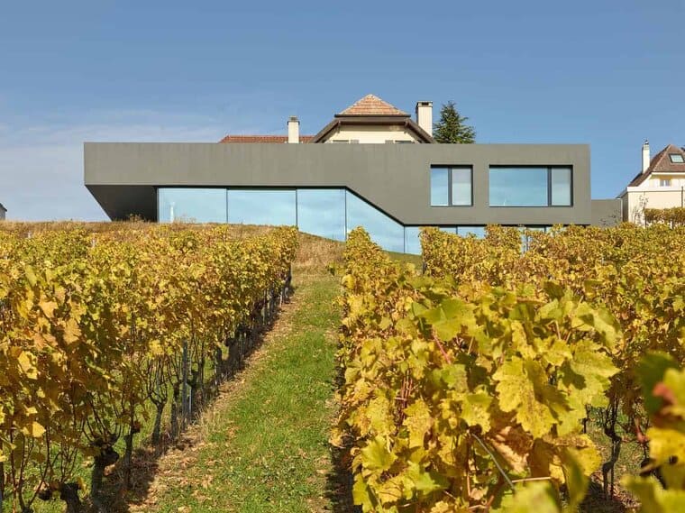 Muller Villa by Andrea Pelati Architecte in Cortaillod, Switzerland