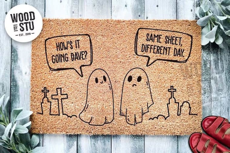 15 Hilariously Spooky Halloween Doormats to Greet Your Boo-tiful Guests