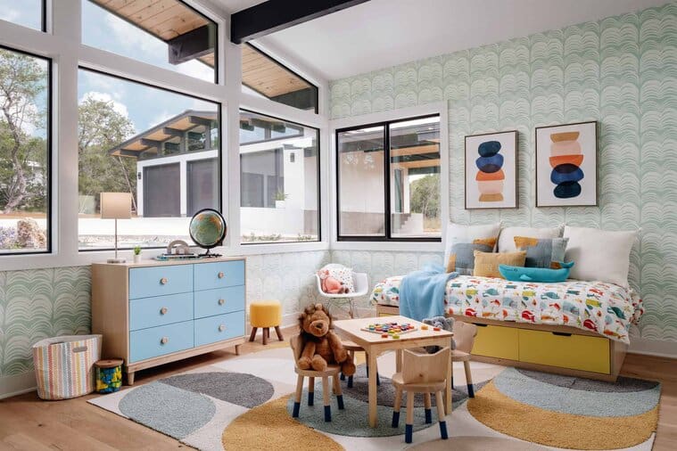 15 Playful Midcentury Kids’ Room Ideas for a Retro Vibe