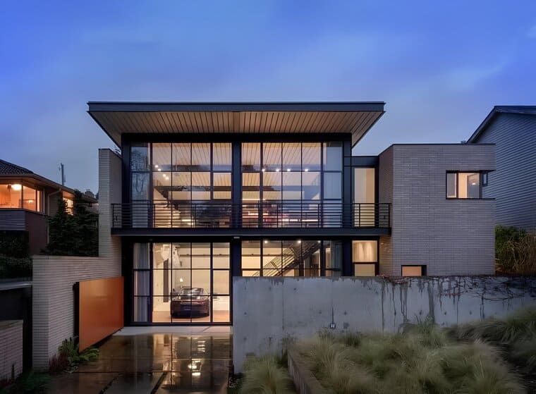 Contemporary Industrial House in Seattle by RHO Architects Blends Raw Steel Aesthetics with Residential Innovation
