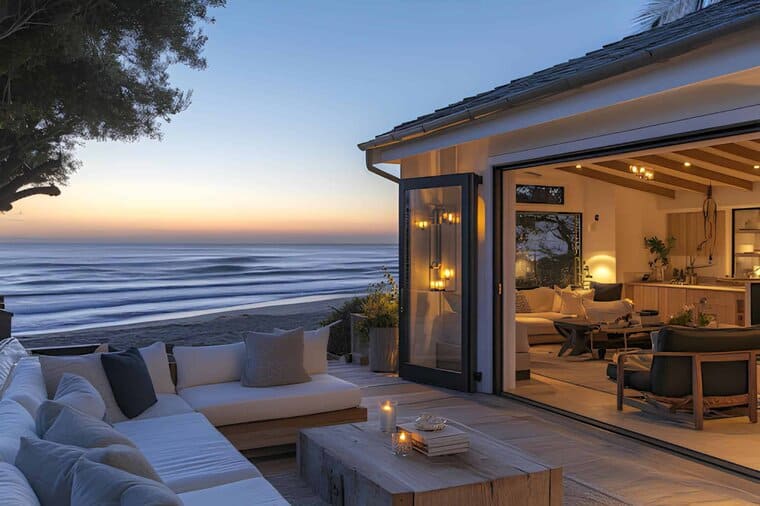 An open-plan Malibu oceanfront property