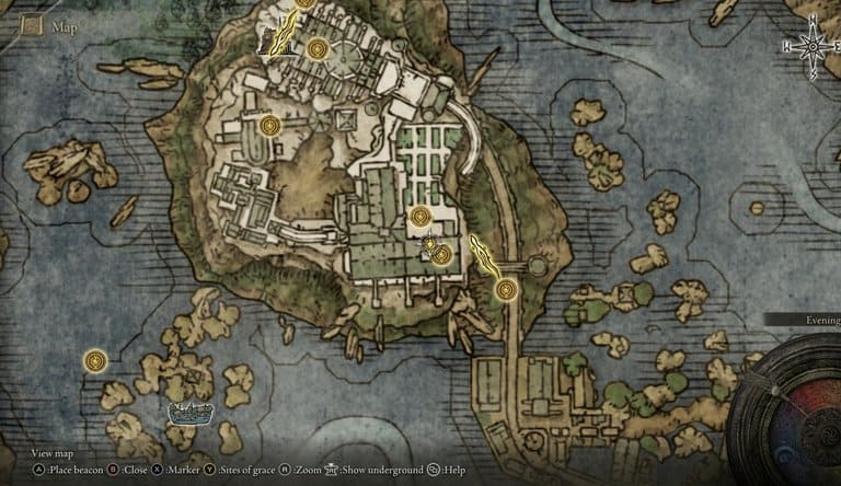 Radagon Icon - locatoin on the map