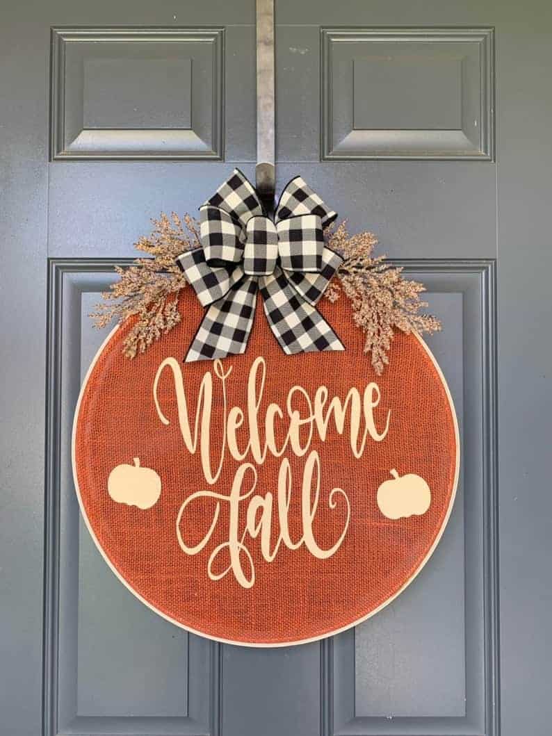 1. Fall Hoop Wreath 1. Fall Hoop Wreath