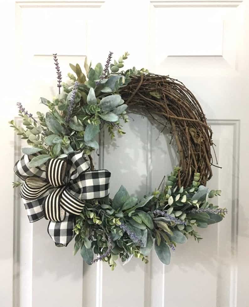 3. Lambs Ears and Lavender Wreath 3. Lambs Ears and Lavender Wreath