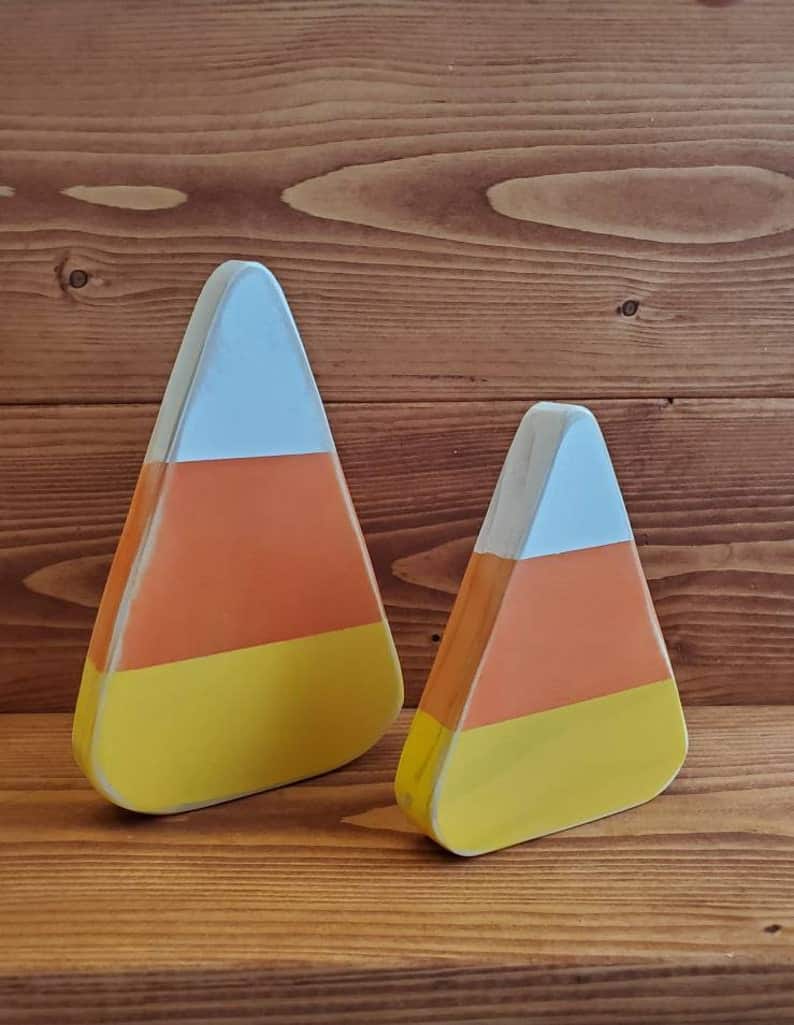 1. Wood Candy Corn Set