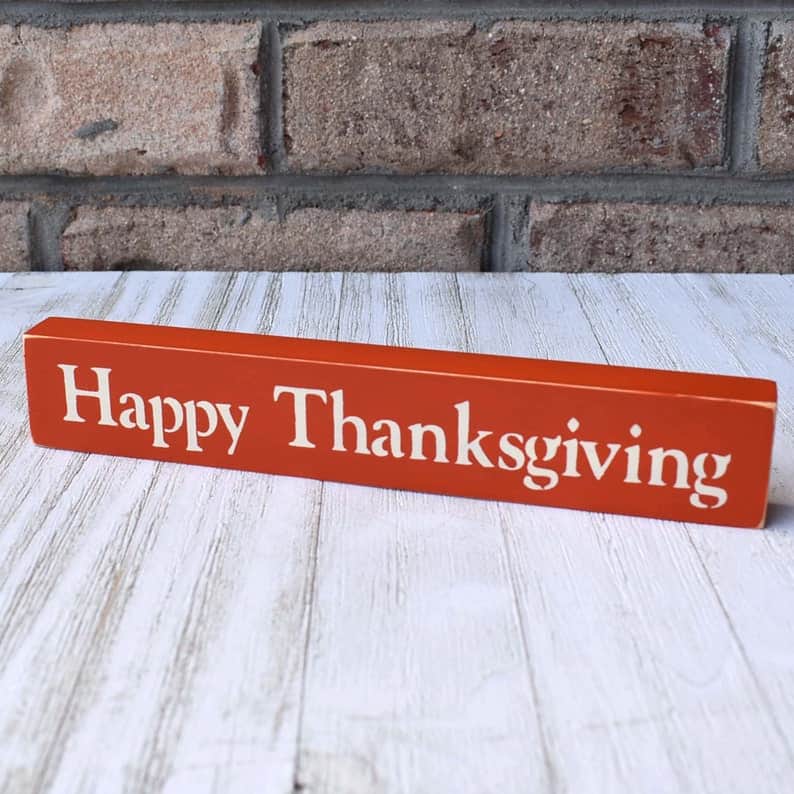 3. Happy Thanksgiving Shelf Sitter 3. Happy Thanksgiving Shelf Sitter