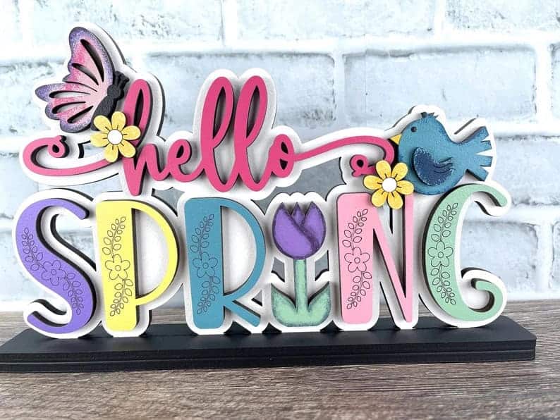 4. Hello Spring Word Block 4. Hello Spring Word Block