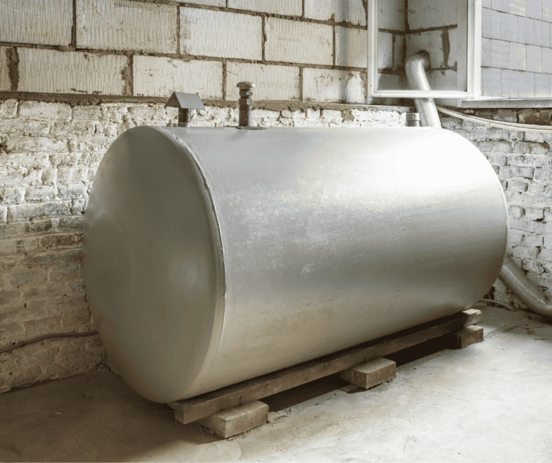 The QwikLiner polyurea cartridge system turns an old oil tank into 
