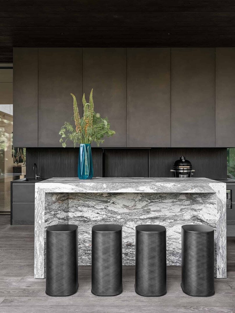 Bright Villa Kyoto by Ekaterina Yakovenko, outdoor kitchen bar in Russia