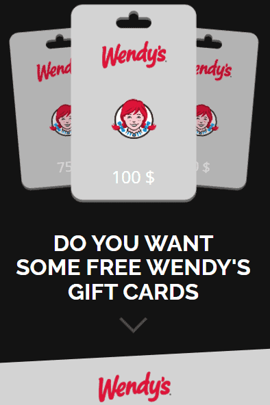 Free Wendy's Gift Card 2022 - Discount Code For Wendy's