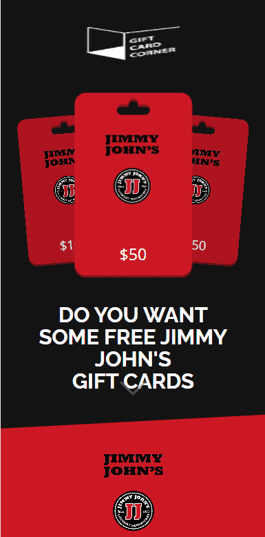Jimmy John's Gift Card - Jimmy Johns Promo Code 2022