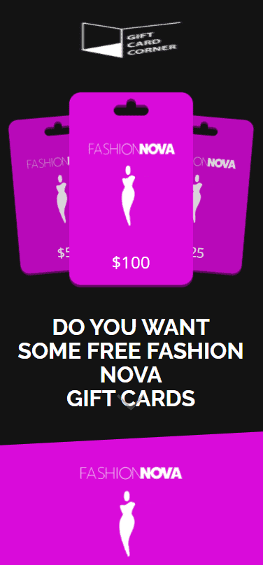 Fashion Nova Gift Card - Get Free Codes for 2023