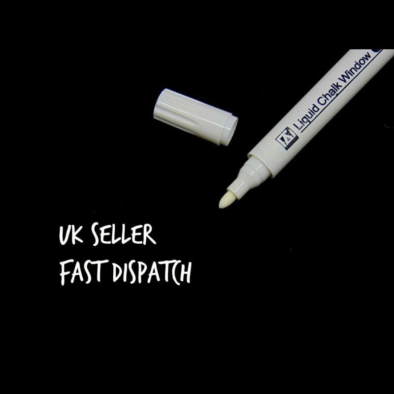 White Liquid Chalk Pen Marker For Glass Windows Plastic - Main Image