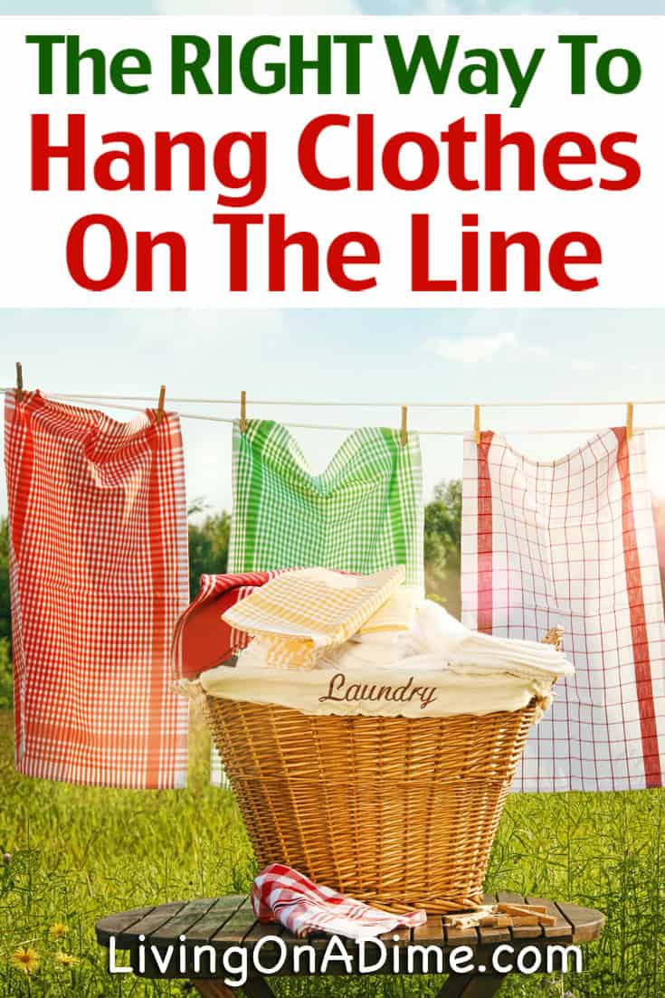 How to Hang Clothes On A Clothesline - The RIGHT Way!