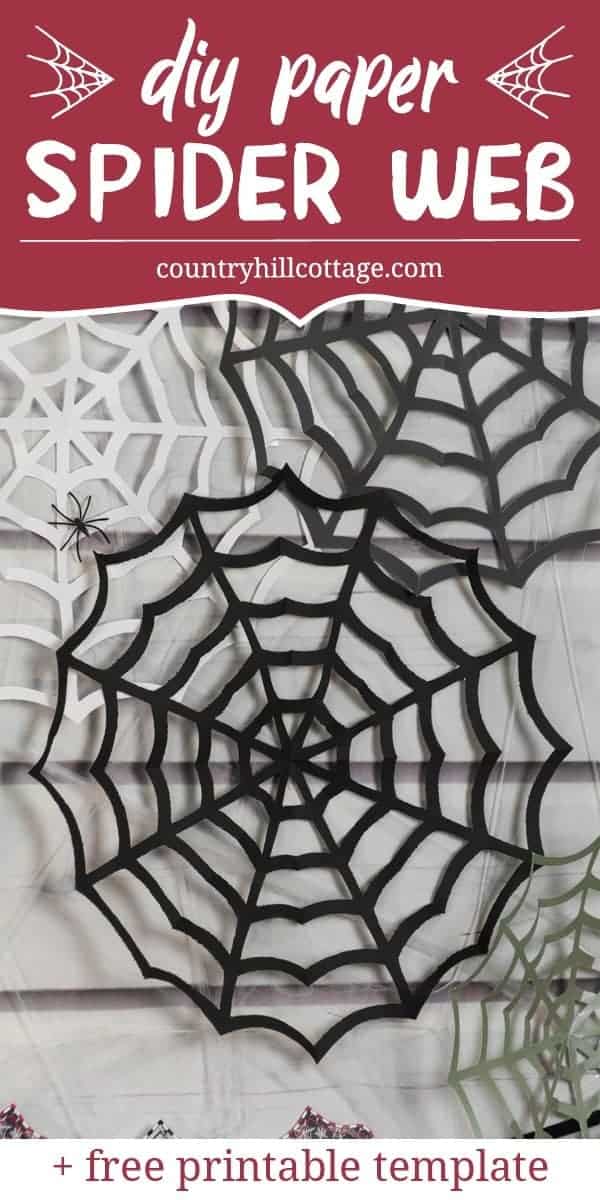 Paper Spider Web | DIY Halloween Decor