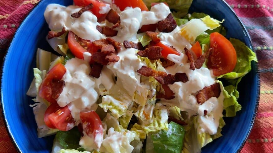 bacon blue cheese dressing Blue Cheese Bacon Dressing