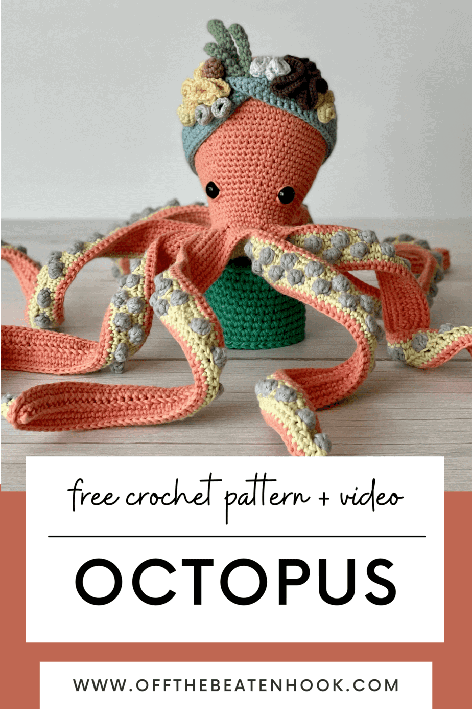 Octopus Crochet Pattern: Free Pattern + Video Tutorial for Free Printable Crochet Patterns Pdf