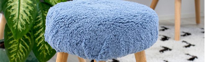 Coussin De Tabouret Violet | Mon Coussin Rond