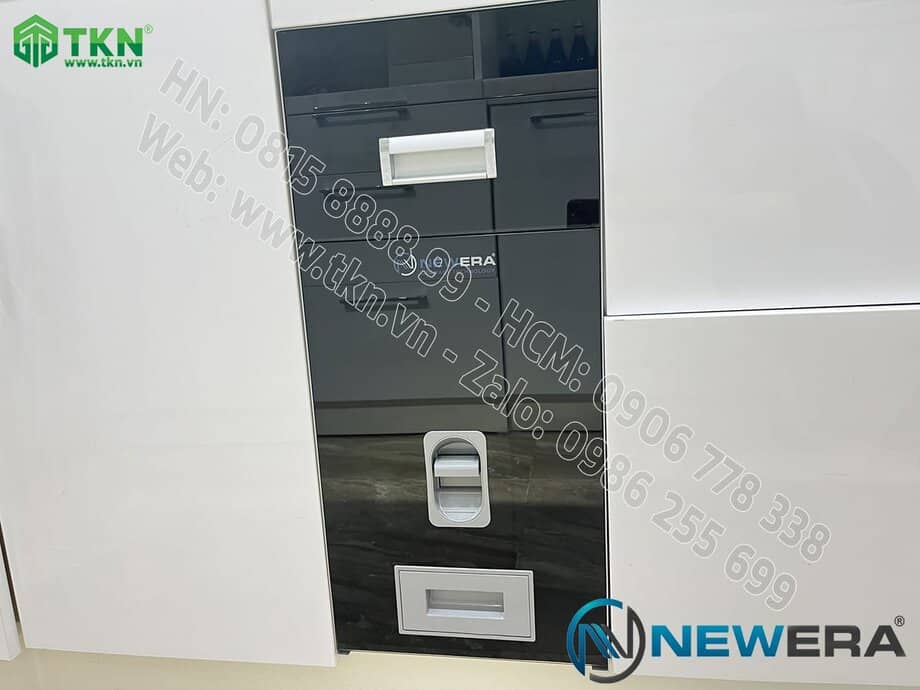 Sản phẩm thùng gạo NewEra mặt gương phù hợp để lắp vào tủ gỗ