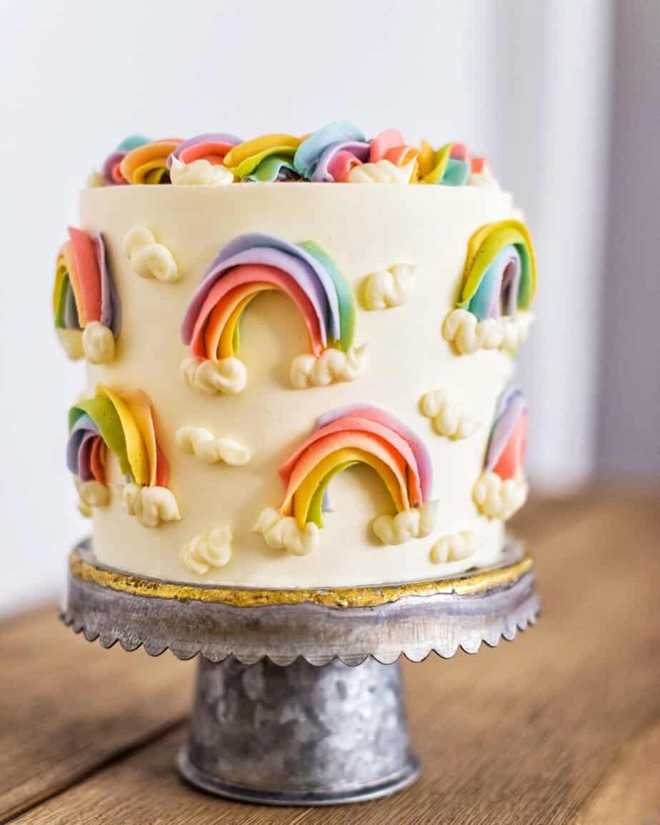 5 Simple and Fun Rainbow Cake Recipes - Cake by Courtney