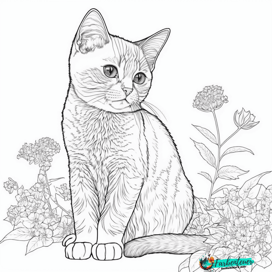Katzen Bilder Zum Ausmalen Ausmalbilder Katzen & Kätzchen