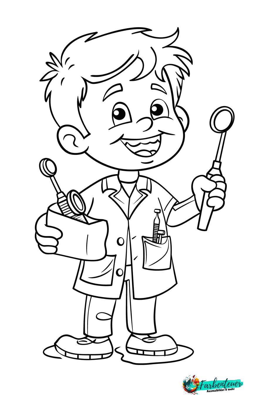  Zahnarzt Malvorlage Illustration 