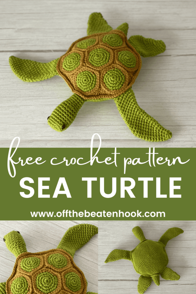Napali the Sea Turtle Free Crochet Pattern - Off the Beaten Hook napali-the-sea-turtle-free-crochet-pattern-off-the-beaten-hook