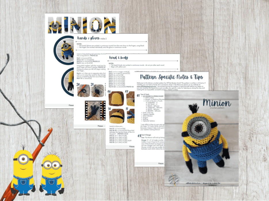 Minion Free Crochet Pattern - Off the Beaten Hook minion-free-crochet-pattern-off-the-beaten-hook