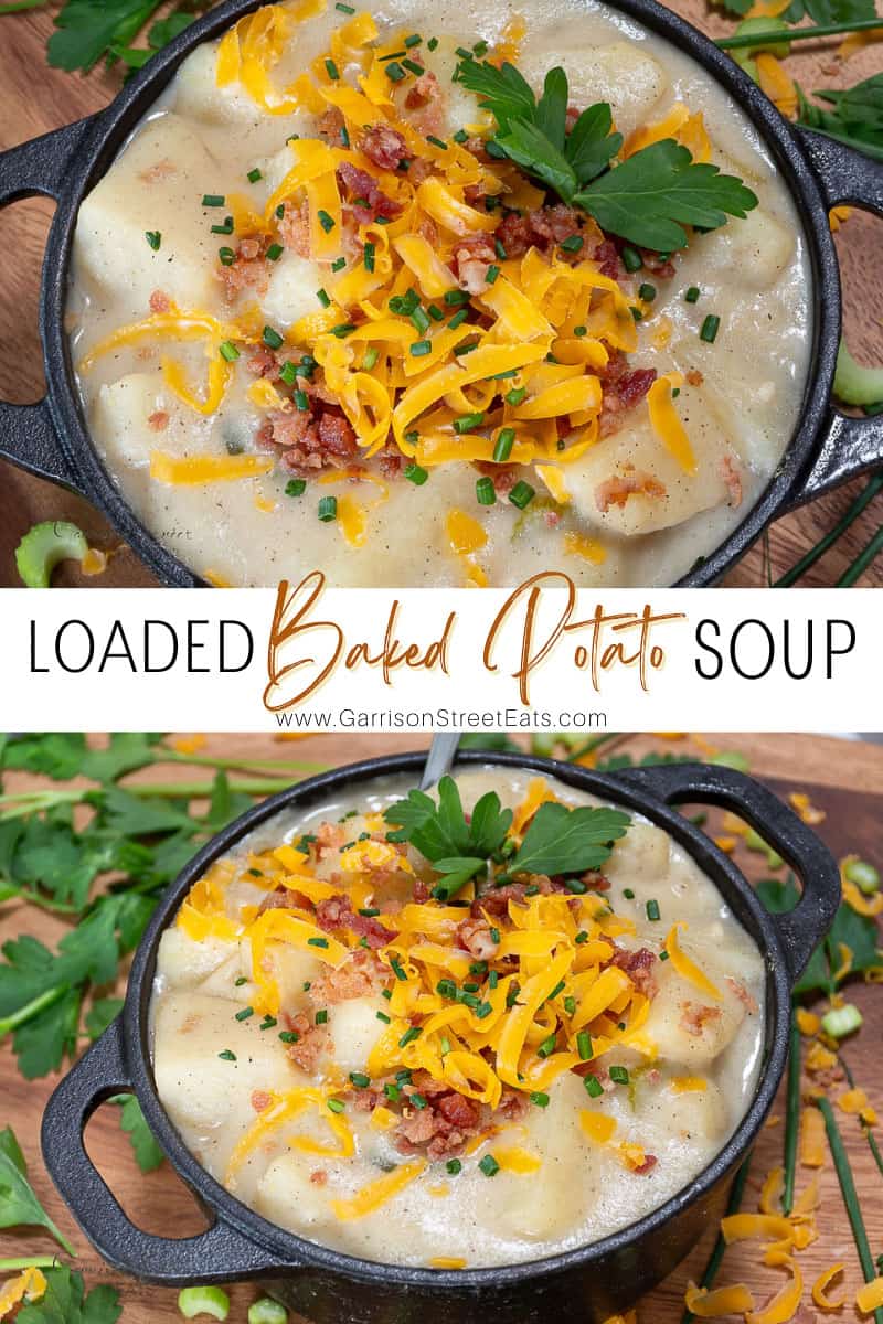 Creamy and Chunky Loaded Baked Potato Soup Recipe, image size:800x1200