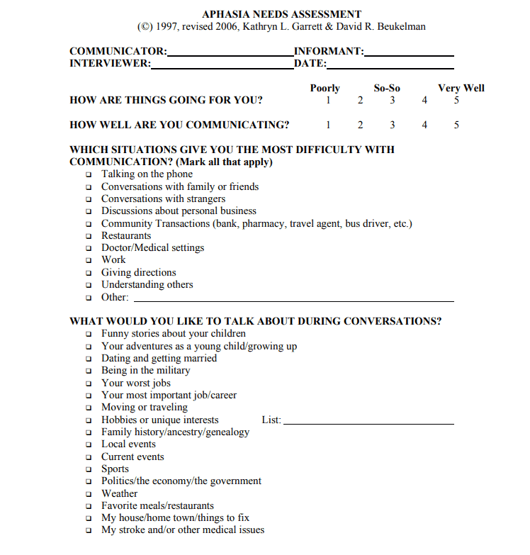 55 Aphasia Treatment Activities for Aphasia Therapy Free Aphasia Worksheets Printable